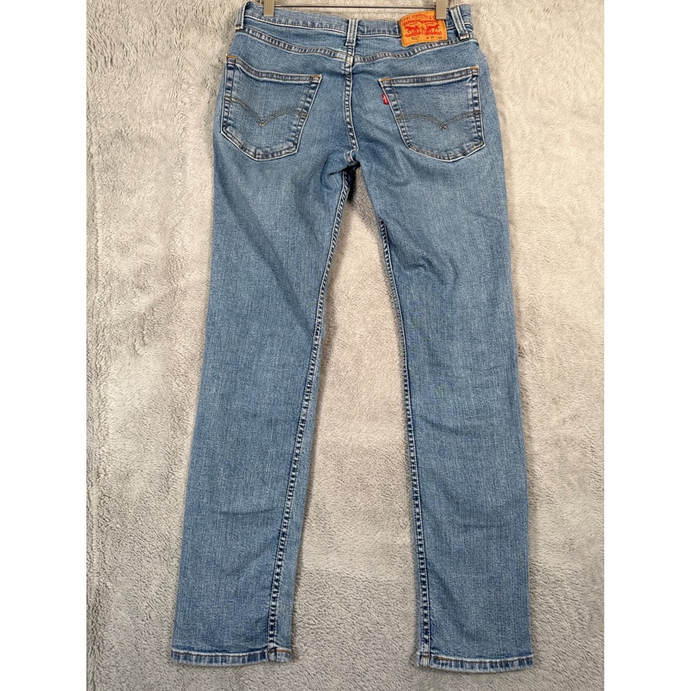 Levis 511 Slim Fit Jeans Mens Size 30x31 Light Wash Denim Blue Cotton Pants READ - Picture 3 of 8